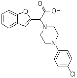 CAS#: 885277-00-9， 1-Benzofuran-2-yl[4-(4-chlorophenyl)-1-piperazinyl]acetic acid