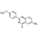 CAS#: 885277-22-5， 4-Chloro-2-(4-methoxyphenyl)-6-methylquinazoline