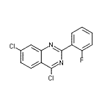 CAS#: 885277-55-4， 4,7-Dichloro-2-(2-fluorophenyl)quinazoline