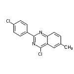 CAS#: 885277-69-0， 4-Chloro-2-(4-chlorophenyl)-6-methylquinazoline