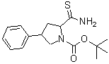 CAS#: 885277-70-3， 2-Methyl-2-propanyl 2-carbamothioyl-4-phenyl-1-pyrrolidinecarboxylate
