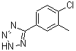 结构式 CAS# 885278-43-3, 5-(4-氯-3-甲基苯基)-2H-四唑