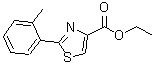structure of CAS# 885278-51-3, Ethyl 2-(2-methylphenyl)-1,3-thiazole-4-carboxylate;2-(O-Tolyl)thiazole-4-carboxylic acidethylester;ethyl 2-o-tolylthiazole-4-carboxylate