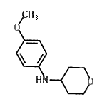 结构式 CAS# 885281-03-8, N-(4-甲氧基苯基)四氢-2H-吡喃-4-胺