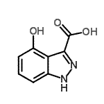 CAS#: 885519-93-7， 4-Hydroxy-1H-indazole-3-carboxylic acid