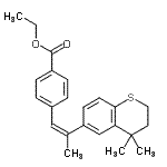 CAS#: 88579-35-5， Ethyl 4-[(1Z)-2-(4,4-dimethyl-3,4-dihydro-2H-thiochromen-6-yl)-1-propen-1-yl]benzoate