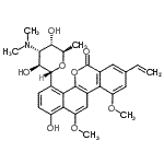 CAS#: 88580-27-2， (1R)-1,5-Anhydro-3,6-dideoxy-3-(dimethylamino)-1-(1-hydroxy-10,12-dimethoxy-6-oxo-8-vinyl-6H-dibenzo[c,h]chromen-4-yl)-D-altritol