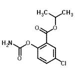 CAS 登录号：88599-42-2， 异丙基2-(氨基甲酰氧基)-5-氯苯甲酸酯