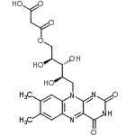 CAS#: 88623-79-4， 1-O-(Carboxyacetyl)-5-deoxy-5-(7,8-dimethyl-2,4-dioxo-3,4-dihydrobenzo[g]pteridin-10(2H)-yl)-D-ribitol