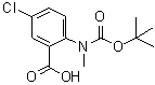 CAS#: 886362-04-5， 5-Chloro-2-(methyl{[(2-methyl-2-propanyl)oxy]carbonyl}amino)benzoic acid