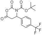 结构式 CAS# 886362-59-0, 2,6-二氧代-4-[4-(三氟甲基)苯基]-1,3-恶嗪烷-3-羧酸叔丁酯