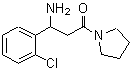 CAS#: 886362-98-7， 3-Amino-3-(2-chlorophenyl)-1-(1-pyrrolidinyl)-1-propanone