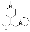 structure of CAS# 886362-99-8, N-Methyl-1-(1-methyl-4-piperidinyl)-2-(1-pyrrolidinyl)ethanamine;4-PIPERID<wbr>INEMETHAN<wbr>AMINE,N,1<wbr>-DIMETHYL<wbr>-A-(1-PYR<wbr>ROLIDINYL<wbr>METHYL)-;Methyl-[1-(1-methyl-piperidin-4-yl)-2-pyrrolidin-1;Methyl-[1<wbr>-(1-methy<wbr>l-piperid<wbr>in-4-yl)-<wbr>2-pyrroli<wbr>din-1-yl-<wbr>ethyl]-am<wbr>ine