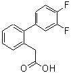CAS#: 886363-33-3， (3',4'-Difluoro-2-biphenylyl)acetic acid