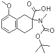 CAS#: 886364-93-8， 8-Methoxy-2-(methyl{[(2-methyl-2-propanyl)oxy]carbonyl}amino)-1,2,3,4-tetrahydro-2-naphthalenecarboxylic acid