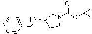 CAS#: 886364-95-0， 2-Methyl-2-propanyl 3-[(4-pyridinylmethyl)amino]-1-pyrrolidinecarboxylate