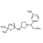 CAS#: 886365-11-3， 2-Methyl-2-propanyl {1-[2-amino-1-(3-methylphenyl)ethyl]-3-pyrrolidinyl}carbamate