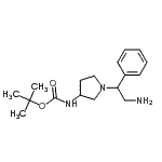 CAS#: 886365-41-9， 2-Methyl-2-propanyl [1-(2-amino-1-phenylethyl)-3-pyrrolidinyl]carbamate