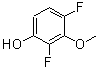 结构式 CAS# 886499-27-0, 2,4-二氟-3-甲氧基苯酚