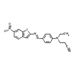 CAS#: 88650-97-9， 3-(Ethyl{4-[(E)-(6-nitro-1,3-benzothiazol-2-yl)diazenyl]phenyl}amino)propanenitrile