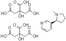 CAS#: 88660-51-9， 3-[(2S)-1-Methyl-2-pyrrolidinyl]pyridine 2-hydroxy-1,2,3-propanetricarboxylate (1:2)