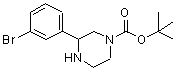 CAS#: 886767-61-9， 2-Methyl-2-propanyl 3-(3-bromophenyl)-1-piperazinecarboxylate