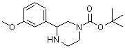 CAS#: 886768-09-8， 2-Methyl-2-propanyl 3-(3-methoxyphenyl)-1-piperazinecarboxylate