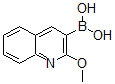 结构式 CAS# 886853-93-6, B-(2-甲氧基-3-喹啉基)-硼酸