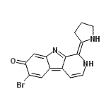 CAS 登录号：88704-49-8， (1Z)-6-溴-1-(2-吡咯烷基亚基)-1,2-二氢-7H-beta-咔啉-7-酮