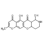 CAS#: 88720-91-6， 5,7-Dihydroxy-2-methyl-6a,7,8,9,10,10a-hexahydro-4H,6H-pyrano[3',2':6,7]chromeno[3,2-c]pyridine-4,6-dione