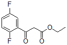 结构式 CAS# 887267-53-0, 2,5-二氟-beta-氧代-苯丙酸乙酯