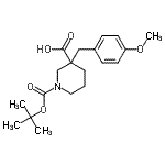 CAS#: 887344-20-9， 3-(4-Methoxybenzyl)-1-{[(2-methyl-2-propanyl)oxy]carbonyl}-3-piperidinecarboxylic acid