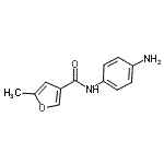 结构式 CAS# 887358-45-4, N-(4-氨基苯基)-5-甲基-3-糠酰胺