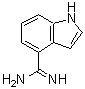 structure of CAS# 887578-31-6, 1H-Indole-4-carboximidamide;1H-Indol-4-carboximidamid;1H-INDOLE-4-CARBOXAMIDINE;1H-Indole-4-carboximidamide