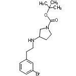CAS#: 887578-39-4， 2-Methyl-2-propanyl 3-{[2-(3-bromophenyl)ethyl]amino}-1-pyrrolidinecarboxylate