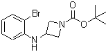 CAS#: 887579-47-7， 2-Methyl-2-propanyl 3-[(2-bromophenyl)amino]-1-azetidinecarboxylate