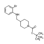 CAS#: 887581-51-3， 2-Methyl-2-propanyl 4-{[(2-bromophenyl)amino]methyl}-1-piperidinecarboxylate