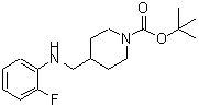 CAS#: 887582-20-9， 2-Methyl-2-propanyl 4-{[(2-fluorophenyl)amino]methyl}-1-piperidinecarboxylate