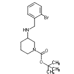 CAS#: 887584-29-4， 2-Methyl-2-propanyl 3-[(2-bromobenzyl)amino]-1-piperidinecarboxylate