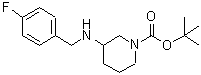 CAS#: 887584-96-5， 2-Methyl-2-propanyl 3-[(4-fluorobenzyl)amino]-1-piperidinecarboxylate
