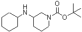 CAS#: 887586-23-4， 2-Methyl-2-propanyl 3-(cyclohexylamino)-1-piperidinecarboxylate