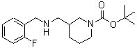 CAS#: 887587-48-6， 2-Methyl-2-propanyl 3-{[(2-fluorobenzyl)amino]methyl}-1-piperidinecarboxylate