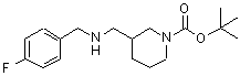 CAS#: 887587-55-5， 2-Methyl-2-propanyl 3-{[(4-fluorobenzyl)amino]methyl}-1-piperidinecarboxylate