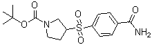 CAS#: 887587-88-4， 2-Methyl-2-propanyl 3-[(4-carbamoylphenyl)sulfonyl]-1-pyrrolidinecarboxylate