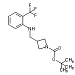 CAS#: 887590-20-7， 2-Methyl-2-propanyl 3-({[2-(trifluoromethyl)phenyl]amino}methyl)-1-azetidinecarboxylate