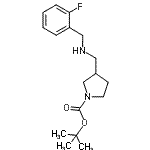 CAS#: 887590-96-7， 2-Methyl-2-propanyl 3-{[(2-fluorobenzyl)amino]methyl}-1-pyrrolidinecarboxylate