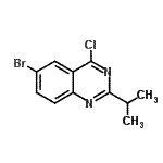 CAS#: 887592-11-2， 6-Bromo-4-chloro-2-isopropylquinazoline