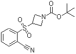 CAS#: 887593-70-6， 2-Methyl-2-propanyl 3-[(2-cyanophenyl)sulfonyl]-1-azetidinecarboxylate