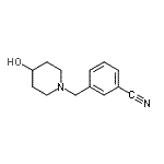 CAS#: 887593-83-1， 3-[(4-Hydroxy-1-piperidinyl)methyl]benzonitrile
