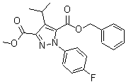 CAS#: 887703-73-3， 5-Benzyl 3-methyl 1-(4-fluorophenyl)-4-isopropyl-pyrazole-3,5-dicarboxylate